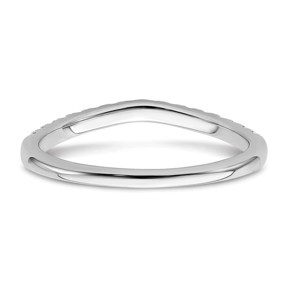 True Origin 14K White Gold 1/2 carat Lab Grown Diamond VS+ F+ Set of Two Complete Wedding Bands