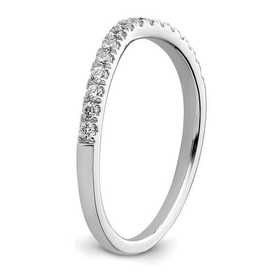 True Origin 14K White Gold 1/2 carat Lab Grown Diamond VS+ F+ Set of Two Complete Wedding Bands