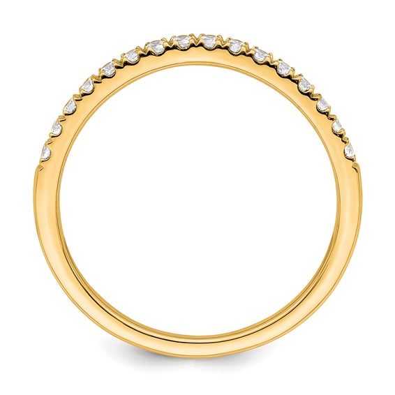 True Origin 14K Yellow Gold 1/2 carat Lab Grown Diamond VS+ F+ Set of Two Complete Wedding Bands