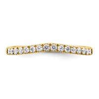 True Origin 14K Yellow Gold 0.50 Carat Lab Grown Diamond VS+ F+ Set of Two Complete Wedding Bands view 4