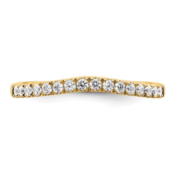 True Origin 14K Yellow Gold 1/2 carat Lab Grown Diamond VS+ F+ Set of Two Complete Wedding Bands