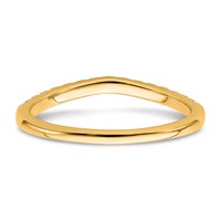 True Origin 14K Yellow Gold 0.50 Carat Lab Grown Diamond VS+ F+ Set of Two Complete Wedding Bands view 5