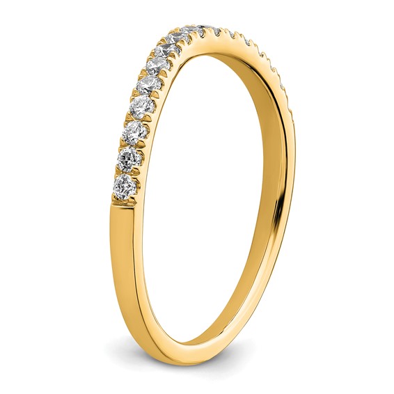 True Origin 14K Yellow Gold 1/2 carat Lab Grown Diamond VS+ F+ Set of Two Complete Wedding Bands
