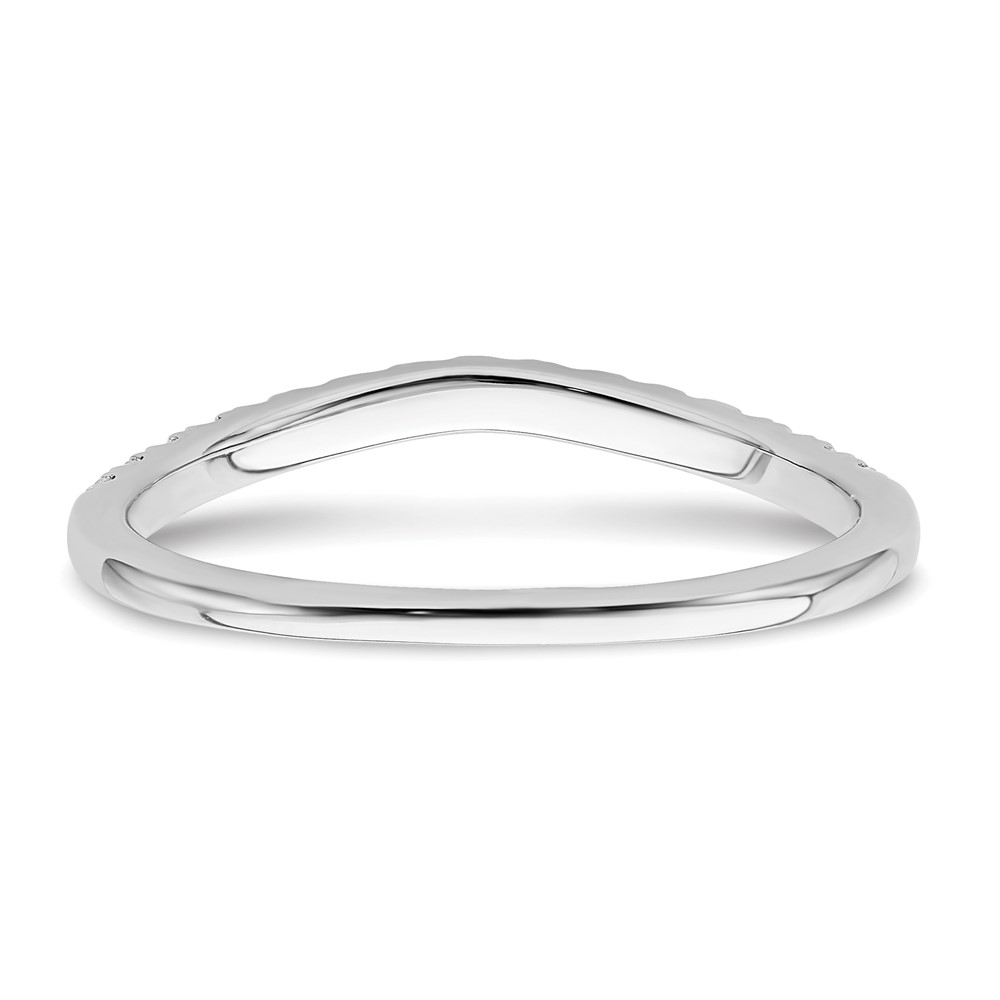 True Origin 14k White Gold 1/2 carat Lab Grown Diamond VS DEF Set of Two Wedding Bands (RM11002B-048-WLD)