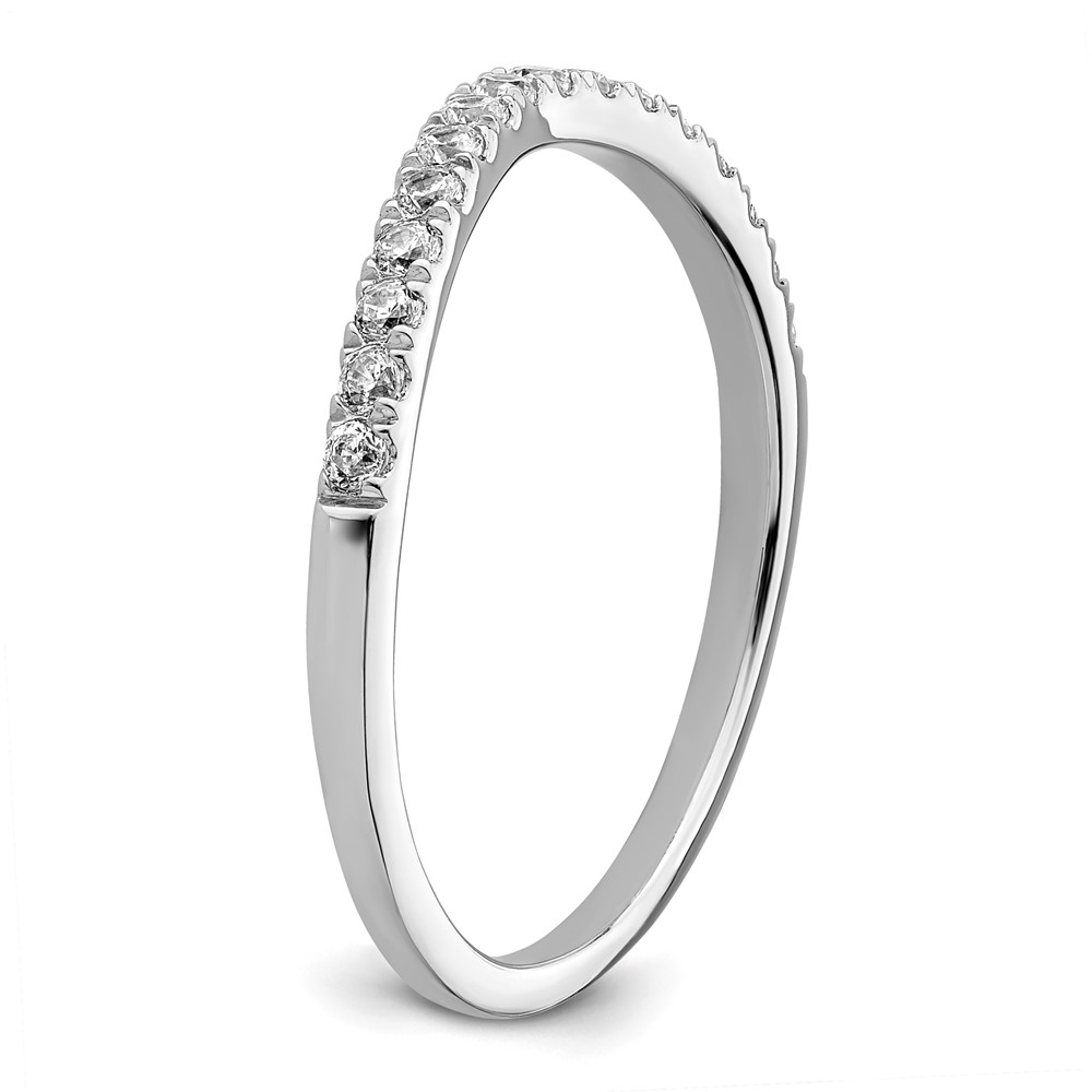 True Origin 14k White Gold 1/2 carat Lab Grown Diamond VS DEF Set of Two Wedding Bands (RM11002B-048-WLD)