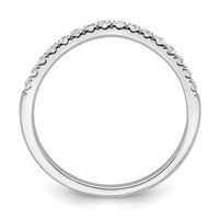True Origin 14K White Gold 0.50 Carat Lab Grown Diamond VS+ F+ Set of Two Complete Wedding Bands view 2
