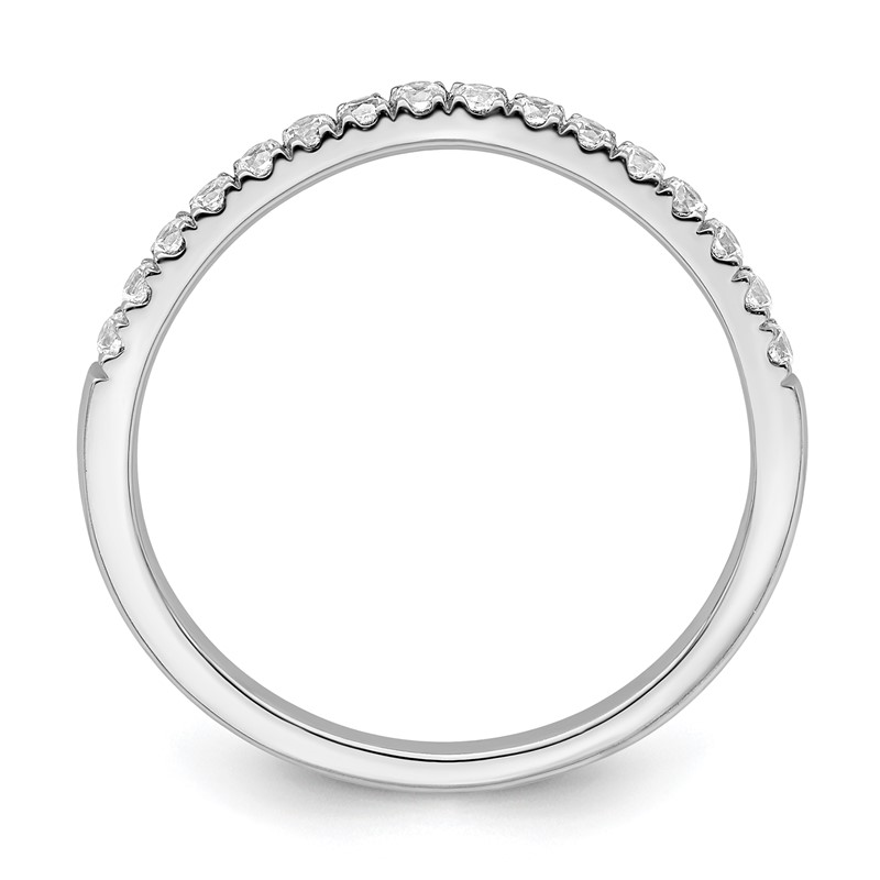 True Origin 14k White Gold 1/2 carat Lab Grown Diamond VS DEF Set of Two Wedding Bands