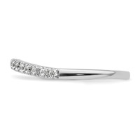 True Origin 14K White Gold 0.50 Carat Lab Grown Diamond VS+ F+ Set of Two Complete Wedding Bands view 3