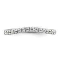 True Origin 14K White Gold 0.50 Carat Lab Grown Diamond VS+ F+ Set of Two Complete Wedding Bands view 4
