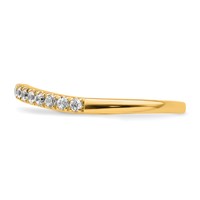True Origin 14K Yellow Gold 0.50 Carat Lab Grown Diamond VS+ F+ Set of Two Complete Wedding Bands view 3
