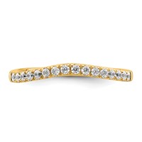 True Origin 14K Yellow Gold 0.50 Carat Lab Grown Diamond VS+ F+ Set of Two Complete Wedding Bands view 4