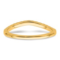 True Origin 14K Yellow Gold 0.50 Carat Lab Grown Diamond VS+ F+ Set of Two Complete Wedding Bands view 5