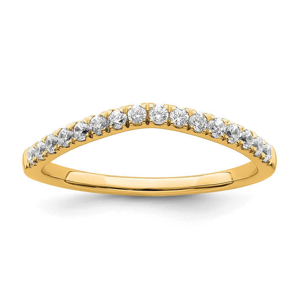 True Origin 14k 1/2 carat Lab Grown Diamond VS DEF Set of Two Wedding Bands (RM11004B-048-LD)