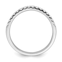 True Origin 14K White Gold 0.50 Carat Lab Grown Diamond VS+ F+ Set of Two Complete Wedding Bands view 2