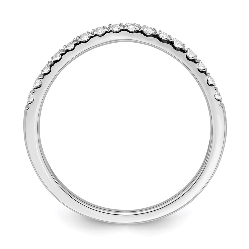 True Origin 14k White Gold 1/2 carat Lab Grown Diamond VS DEF Set of Two Wedding Bands