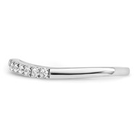 True Origin 14K White Gold 0.50 Carat Lab Grown Diamond VS+ F+ Set of Two Complete Wedding Bands view 3