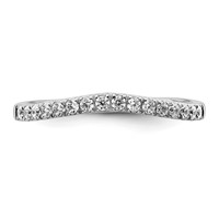 True Origin 14K White Gold 0.50 Carat Lab Grown Diamond VS+ F+ Set of Two Complete Wedding Bands view 4