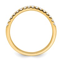 True Origin 14K Yellow Gold 0.50 Carat Lab Grown Diamond VS+ F+ Set of Two Complete Wedding Bands view 2