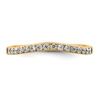 True Origin 14K Yellow Gold 0.50 Carat Lab Grown Diamond VS+ F+ Set of Two Complete Wedding Bands view 4