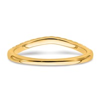 True Origin 14K Yellow Gold 0.50 Carat Lab Grown Diamond VS+ F+ Set of Two Complete Wedding Bands view 5