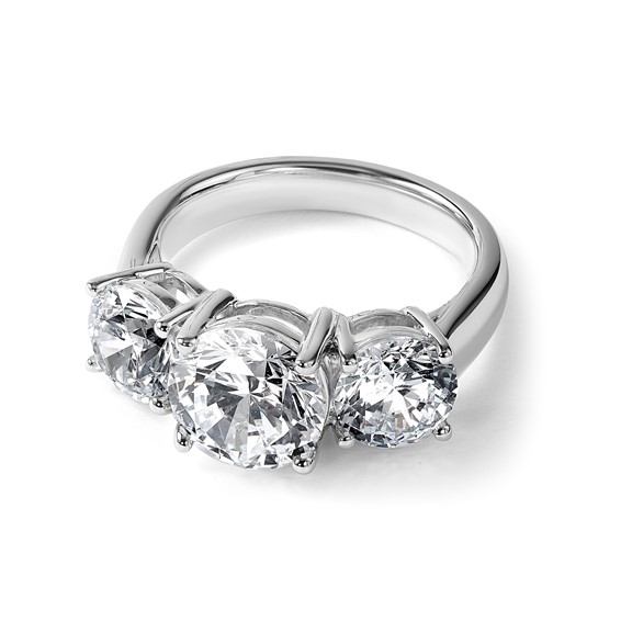 True Origin Lab Grown Diamond 3-Stone Rings