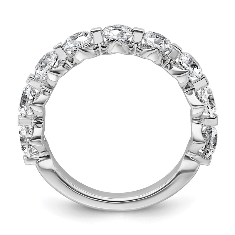 True Origin 14k White Gold 2 1/4 carat Lab Grown Diamond VS D E F Complete Nine Stone Ring