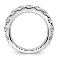 True Origin 14K White Gold 3 Carat Lab Grown Diamond VS+ F+ Complete Round Eleven Stone Ring view 2