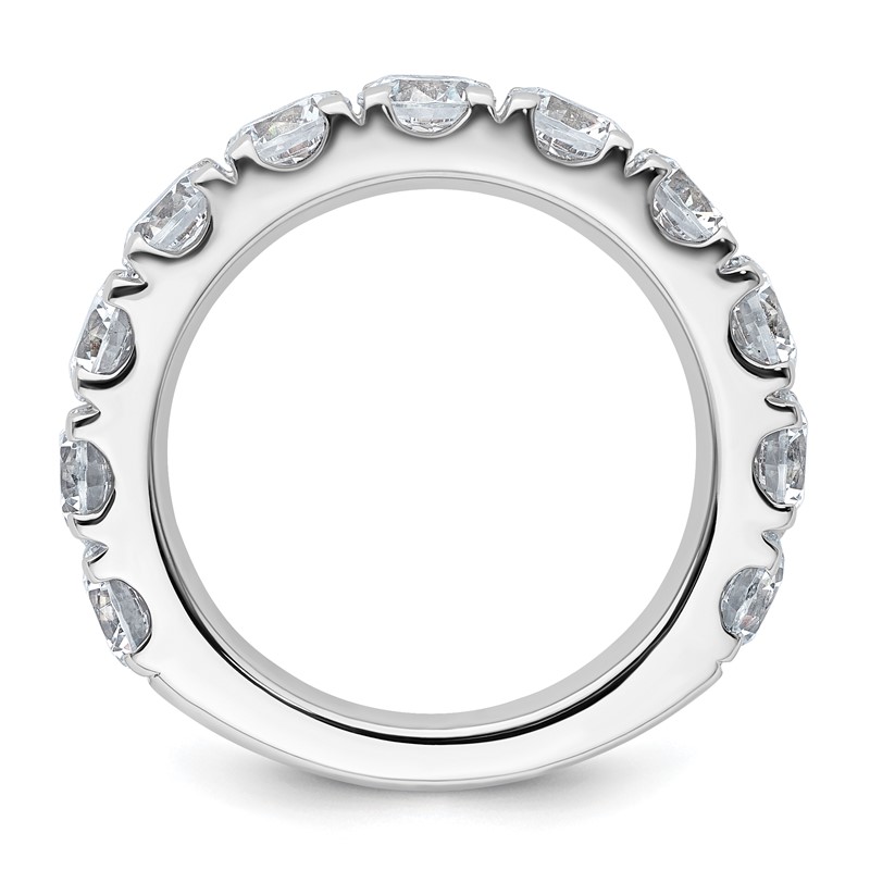 True Origin 14k White Gold 4 carat Lab Grown Diamond VS D E F Complete Eleven Stone Ring
