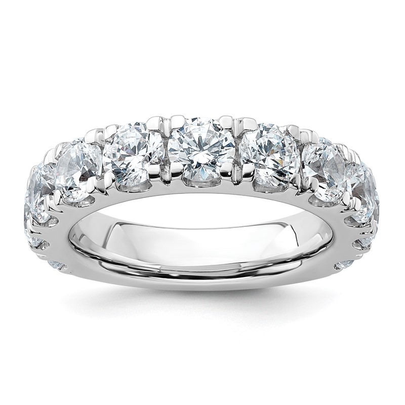 True Origin 14k White Gold 4 carat Lab Grown Diamond VS D E F Complete Eleven Stone Ring