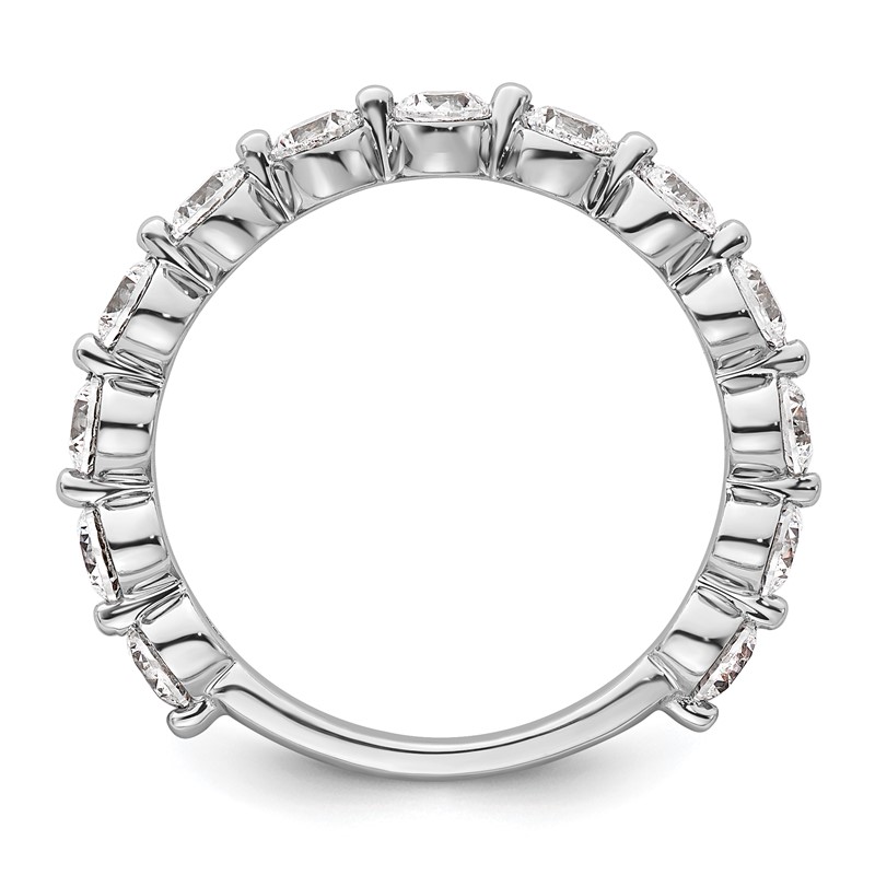 True Origin 14k White Gold 1 1/2 carat Lab Grown Diamond VS D E F Complete Thirteen Stone Ring