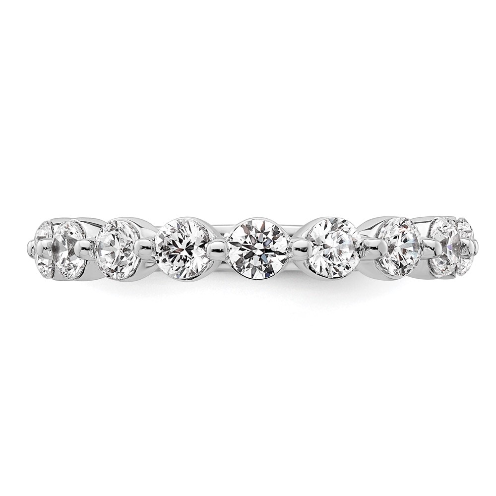 True Origin 14k White Gold 1 1/2 carat Lab Grown Diamond VS D E F Complete Thirteen Stone Ring (RM11020B-150-WLD)