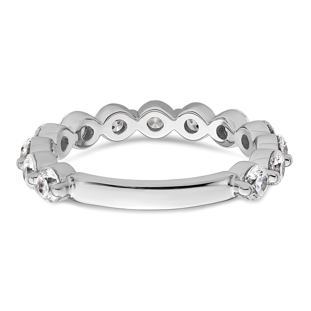 True Origin 14k White Gold 1 1/2 carat Lab Grown Diamond VS D E F Complete Thirteen Stone Ring (RM11020B-150-WLD)