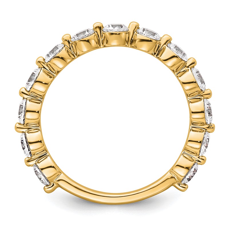 True Origin 14k 1 1/2 carat Lab Grown Diamond VS D E F Complete Thirteen Stone Ring