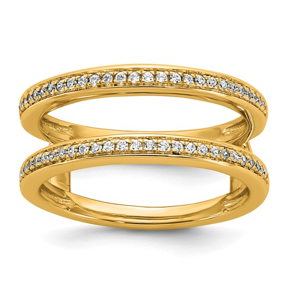 14k Complete Diamond Ring Guard