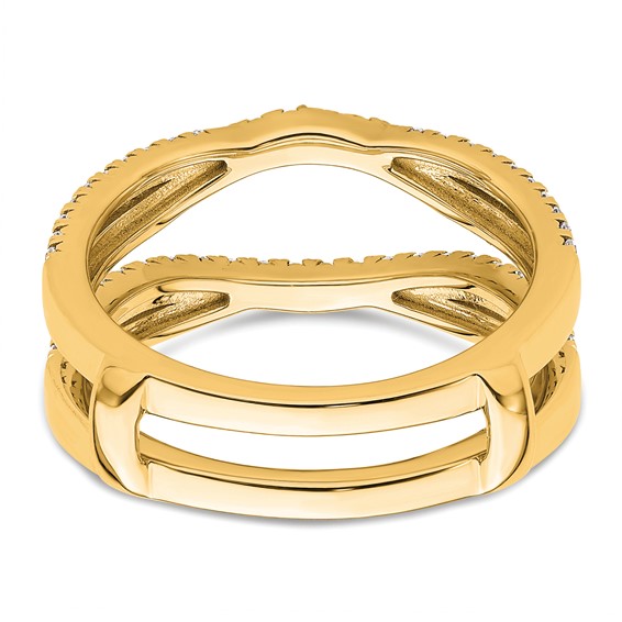 14k 5/8 carat Lab Grown Diamond VS+ F+ Complete Ring Guard