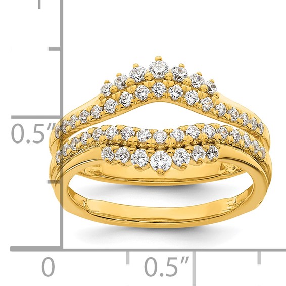 14k Complete Diamond Ring Guard