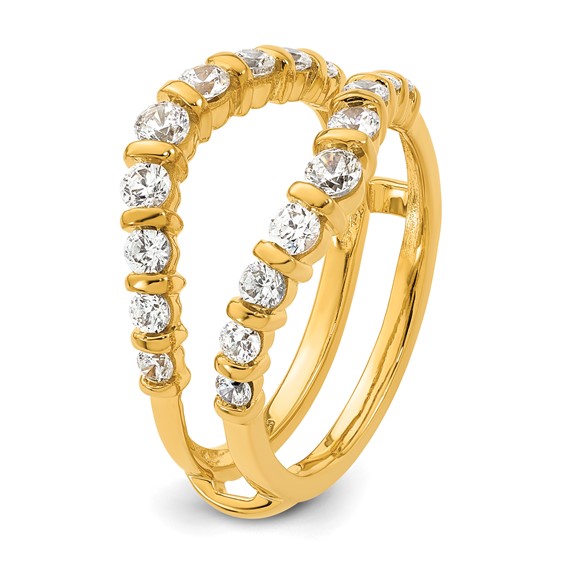 14k Complete Diamond Ring Guard