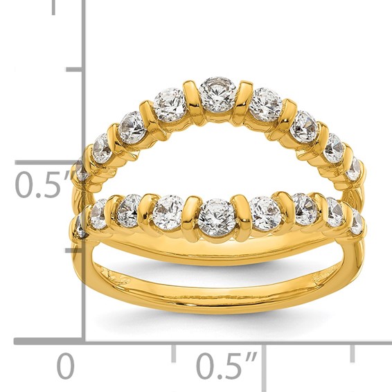 14k Complete Diamond Ring Guard