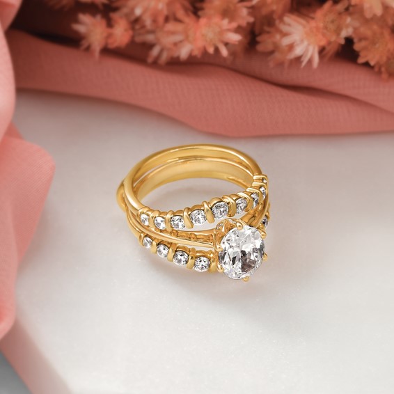 14k Complete Diamond Ring Guard