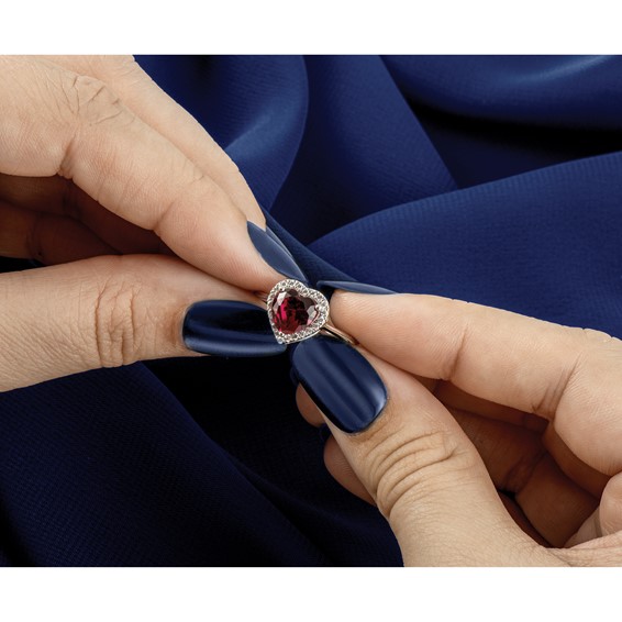 Gold Diamond and Gemstone Heart Rings