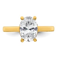 14K Yellow Gold 2.17 Carat Certified Lab Grown Diamond VS SI+ G+ Complete Oval Hidden Halo Engagement Ring view 4