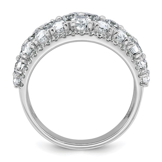 14k 3 3/4 carat Lab Grown Diamond VS+ F+ Complete Fashing Ring