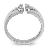 14K White Gold 0.20 Carat Lab Grown Diamond VS+ F+ Complete Fashion Ring view 2