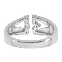 14K White Gold 0.20 Carat Lab Grown Diamond VS+ F+ Complete Fashion Ring view 5