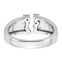 14K White Gold 0.25 Carat Lab Grown Diamond VS+ F+ Complete Fashion Ring view 5
