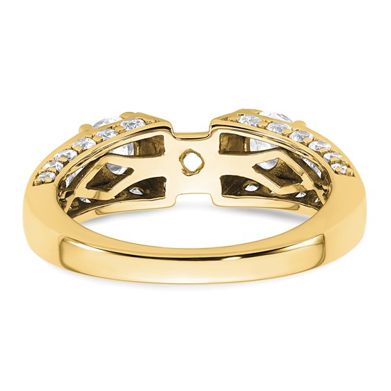 Gold Lab Grown Diamond 3-Stone Ring