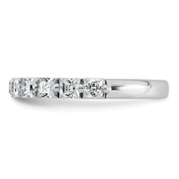 14K White Gold 1 Carat Lab Grown Diamond VS+ F+ Complete Wedding Band view 3