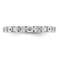 14K White Gold 1 Carat Lab Grown Diamond VS+ F+ Complete Wedding Band view 4