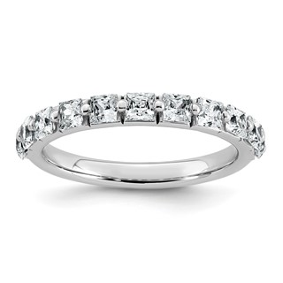 14k White Gold 1 carat Lab Grown Diamond VS+ F+ Complete Wedding Band
