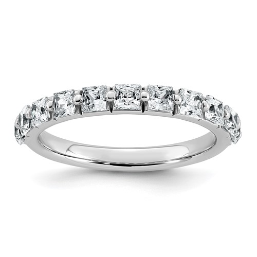 14K White Gold 1 Carat Lab Grown Diamond VS+ F+ Complete Wedding Band